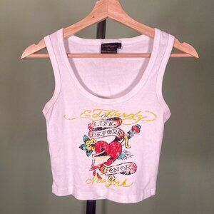 Urban Outfitters Ed Hardy Tank Crop Top - Women's Size S
